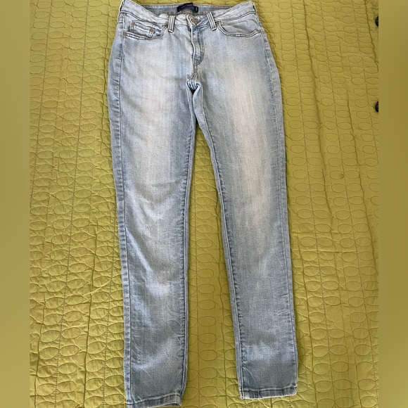 (5)Levi’s 535 Legging Light Blue 5Pocket Zipup Cotton Polyester & Elastane Sz11M - Picture 8 of 14